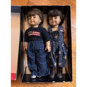 Pleasant Company American Girl Dolls Vintage Lot of 2 with Outfits & Box 1990s